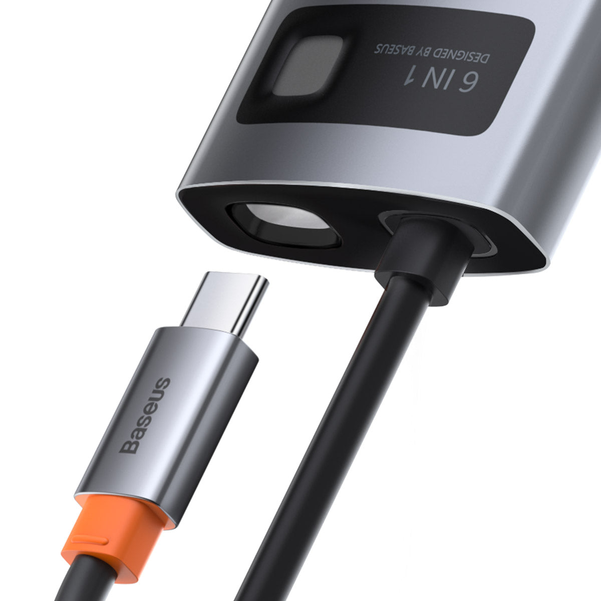 Adaptador hub metálico - Hub 6 en 1 tipo c (usb - hdmi - rj45) - BASEUS-GSMPRO.CL