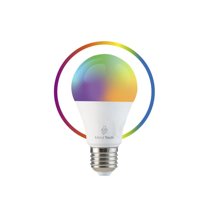 Ampolleta Smart WIFI Mindtech A60 RGB 10w-GSMPRO.CL