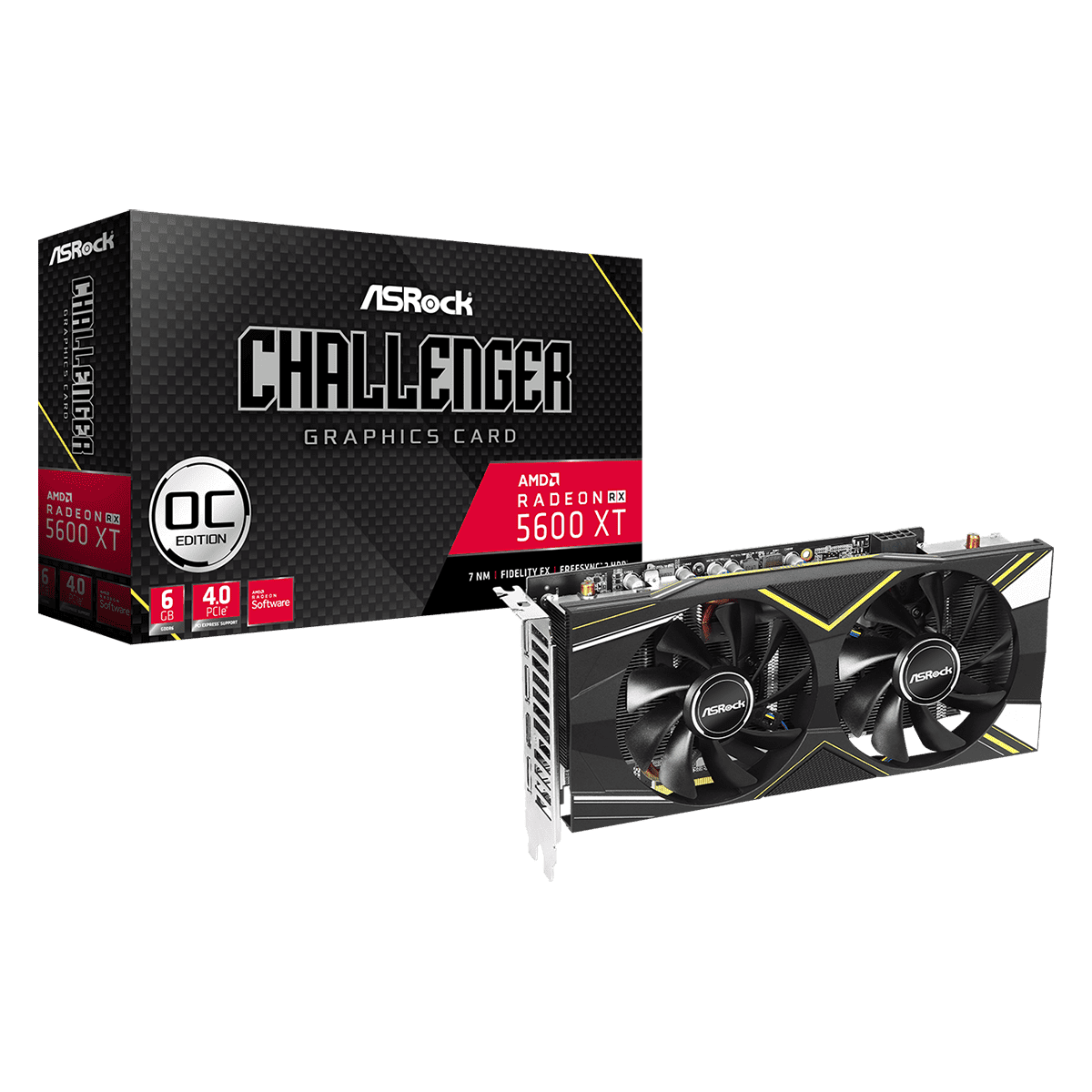 ASRock Radeon RX 5600 XT Challenger D 6G OC [Seminuevo]-GSMPRO.CL