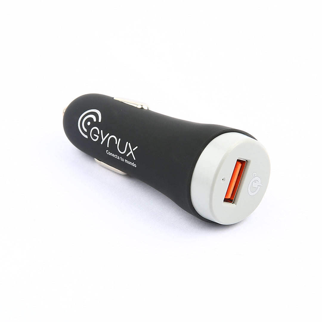 Cargador Rápido de celular para Auto - QC 3.0 - GYRUX-GSMPRO.CL