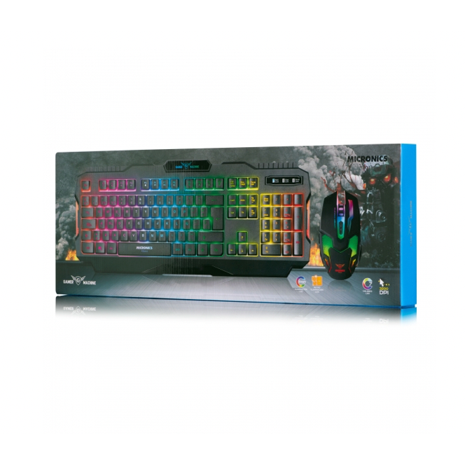 Kit Gamer RGB Teclado y Mouse - GT8808 - MICRONICS-GSMPRO.CL