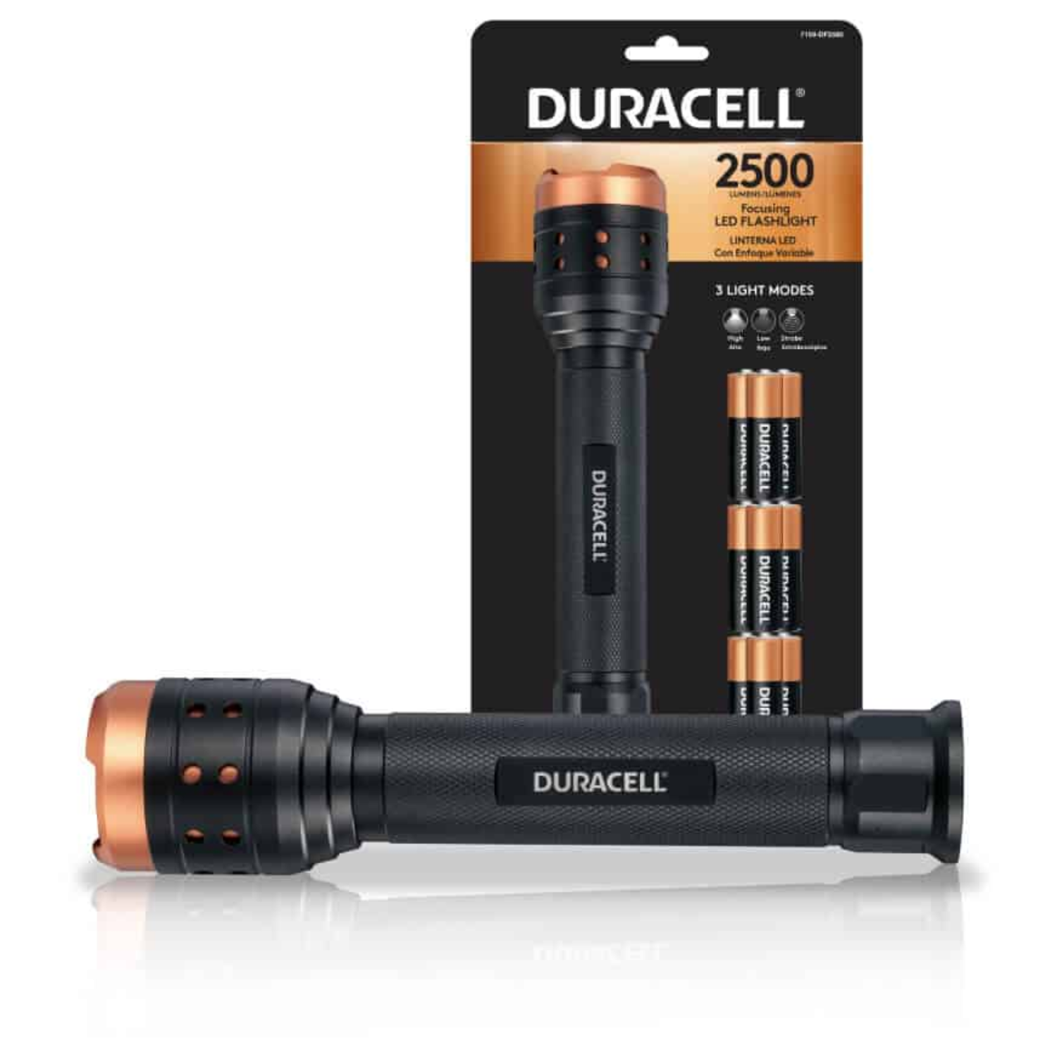 Linterna Ajustable Duracell 2500 Lumen, DF2500-GSMPRO.CL