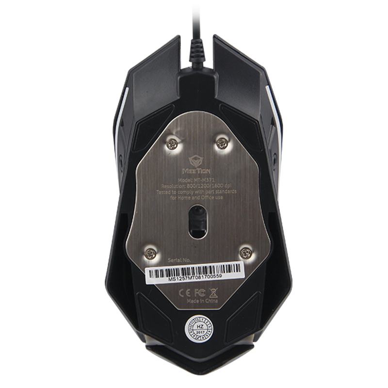 Mouse retroiluminado USB Meetion M371 - Negro-GSMPRO.CL