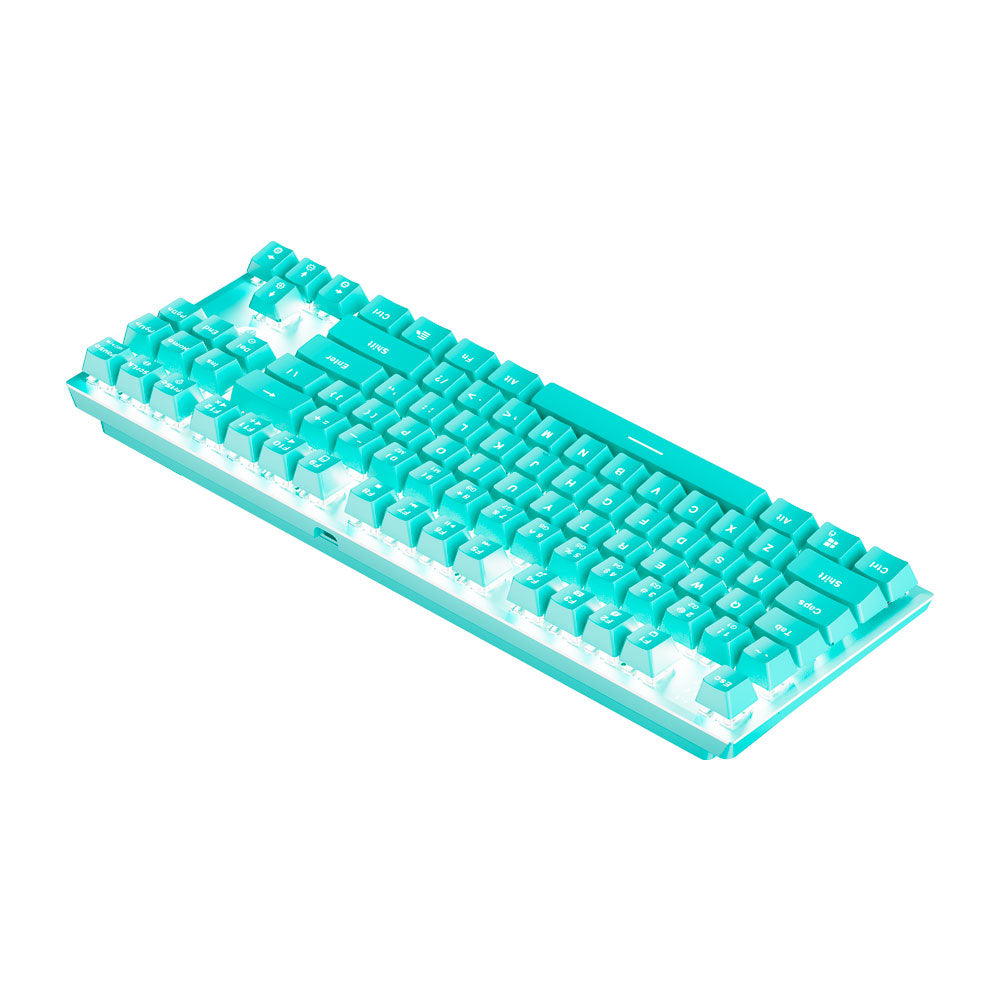 Teclado Mecánico Fantech MK856 MAXFIT87 Edicion Menta-GSMPRO.CL